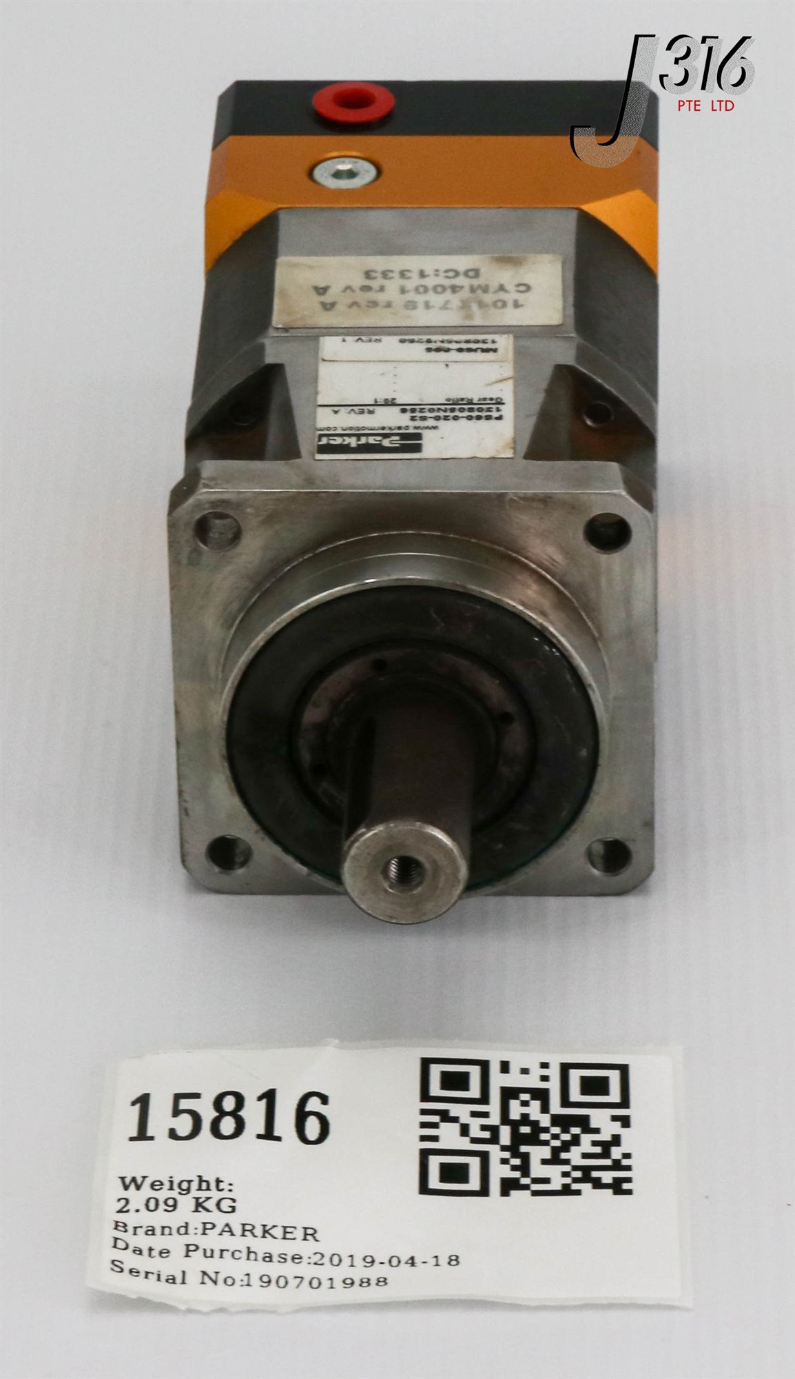 オーダー 15816 PARKER GEARHEAD,PLANETARY,20:1, MU60-005 PS60-020-S2 | eBay